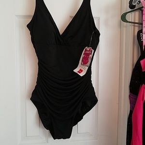 1 piece black swimsuit size 14 NWT